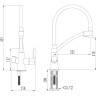 Смеситель LEMARK COMFORT LM3070C-Blue для кухни с подключением к фильтру